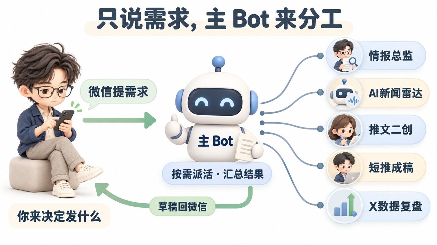 微信里说一句，就能运营X：我的 5 个 Bot 模板公开了